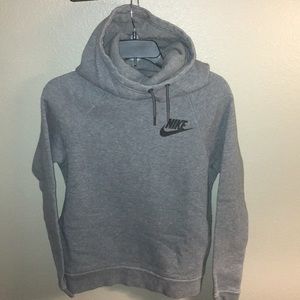 Nike hooded sweatshirt size XS gray very warm